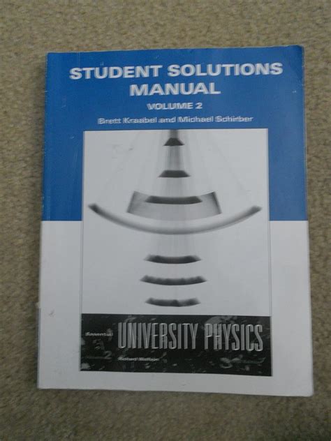 student solutions manual for essential university physics