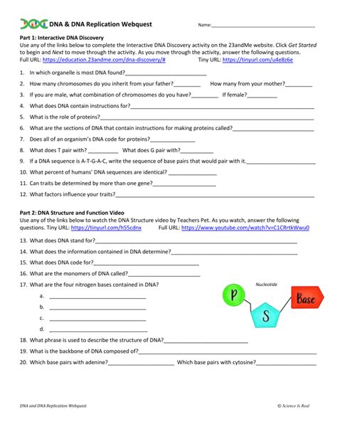 Student Webquest Dna Extraction Answer Key