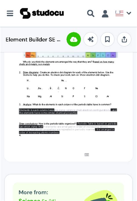 Read Student Exploration Element Builder Answer Key Word 
