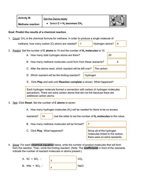 Read Online Student Exploration Limiting Reactants Gizmo Answer Key 