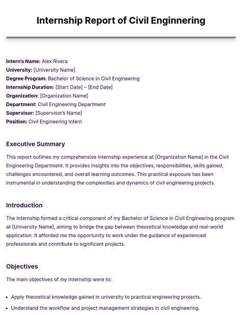 Read Online Student Internship Reports For Civil Engineering 