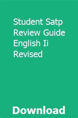Download Student Satp Review Guide English Ii Revised 