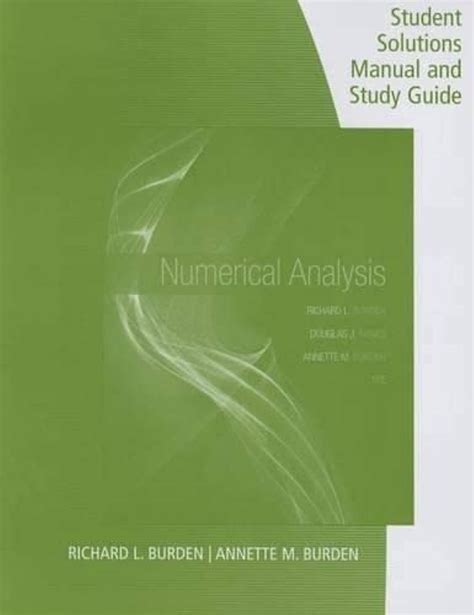 Full Download Student Solution Guide Numerical Analysis Burden 