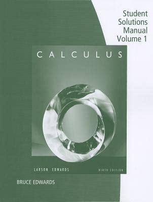 Full Download Student Solution Manual Calculus Larson 9Th Edition 