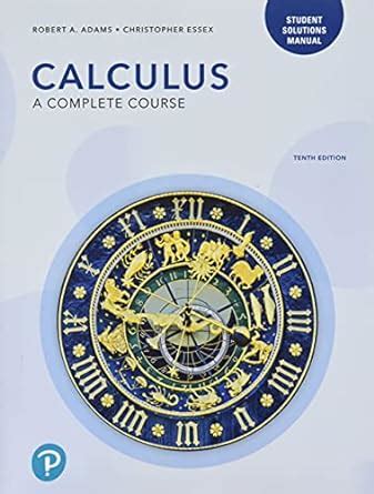 Read Online Student Solutions Manual For Calculus A Complete Course 7Th Edition 