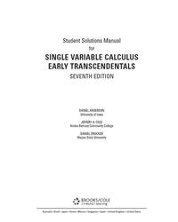 Download Student Solutions Manual For Calculus Early Transcendentals 7Th Edition 