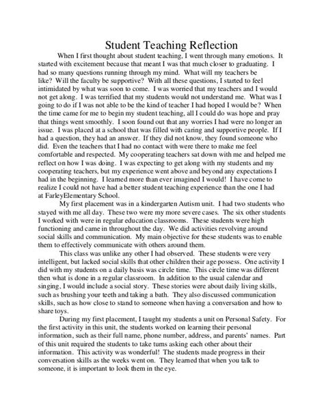 Full Download Student Teaching Reflection Paper 