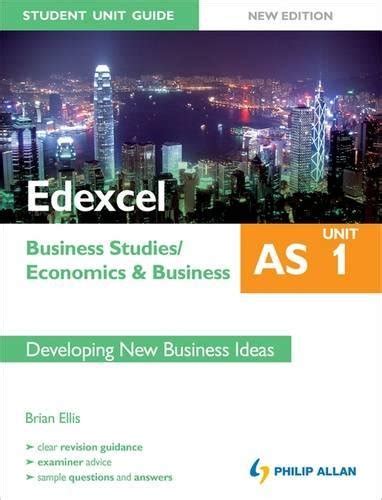 Read Student Unit Guide 3 Edexcel Business Studies 