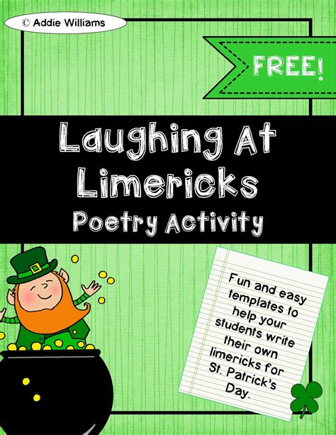 Students Write Their Own Limerick Fun Writing Ideas Fill In The Blank Limericks - Fill In The Blank Limericks