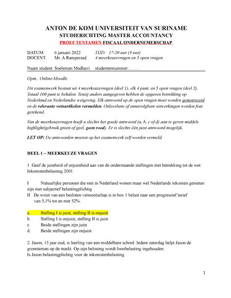 studierichting universiteit