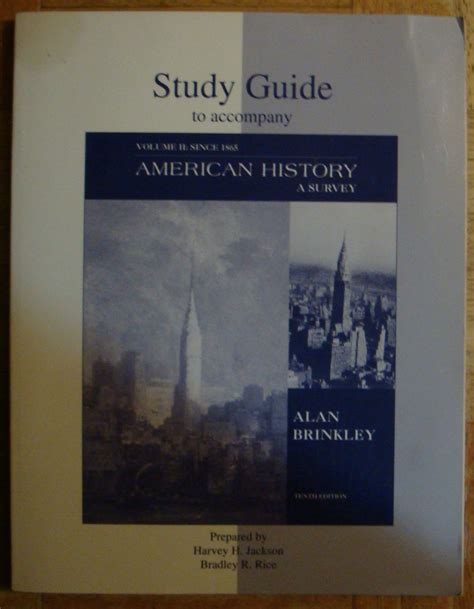 study guide alan brinkley