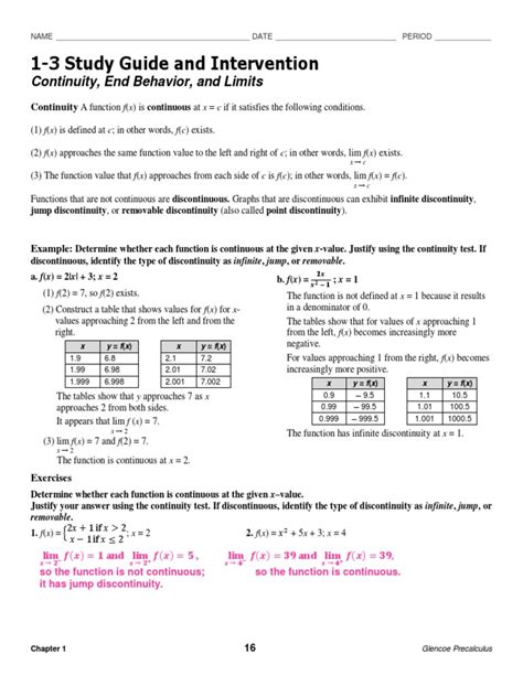 Study Guide And Intervention Answer Key Geometry
