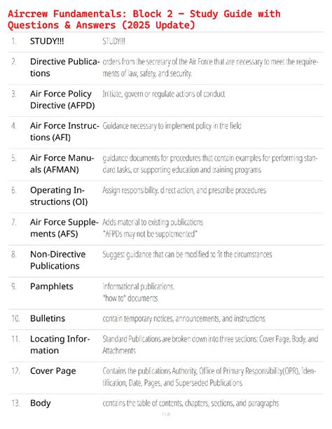 Study Guide Answers For Air