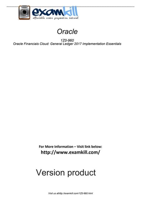 Study Guide For 1 Z0 061: Oracle Database 12c: S Q L Fundamentals: Oracle Certification Prep
