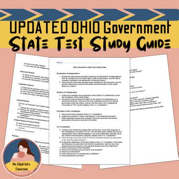 study guide for coda test in ohio