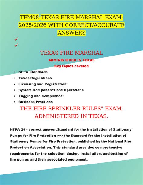 Study Guide For Fire Marshal