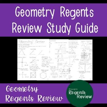 Study Guide For Geometry Regents