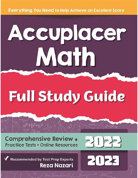 study guide for math accuplacer test