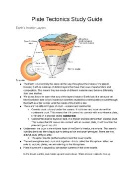 Study Guide For Plate Tectonics With Answers
