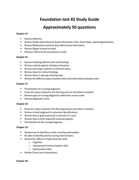 Study Guide Of Foundations Of College Chemistry