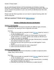 Study Guide Section 2 Solution Concentration Answers