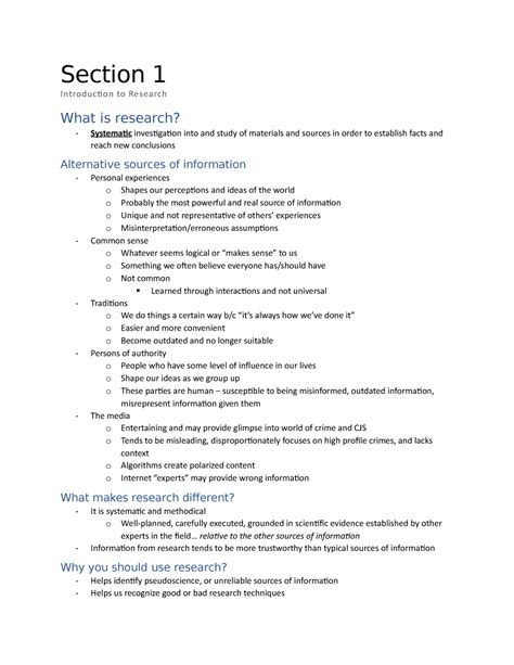 Study Section 1 Introduction To Protists