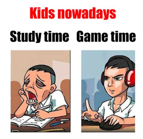 study time vs game time Study Time vs. Game Time Know Your Meme