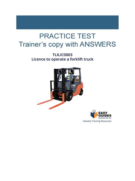 Full Download Study Guide And Answers For Forklift Certification 