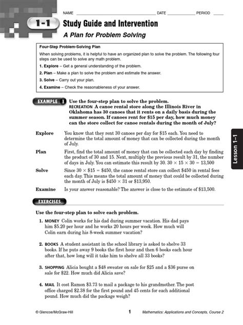 Full Download Study Guide And Intervention Course 2 