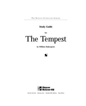 Full Download Study Guide Answers For The Tempest Glencoe Literature 