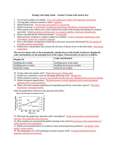 Full Download Study Guide Ecology El Camino College 