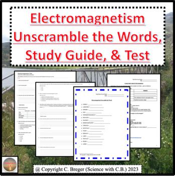 Read Online Study Guide Electromagnetism Vocabulary Review Answers 