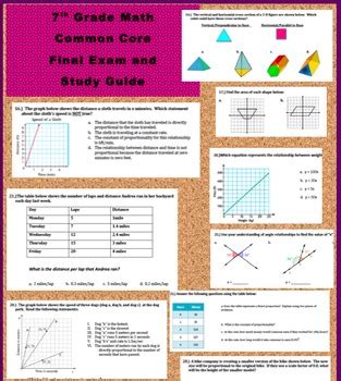 Read Online Study Guide For 7Th Math Final Exam 