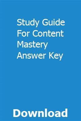 Download Study Guide For Content Mastery Chapter12 Answers 