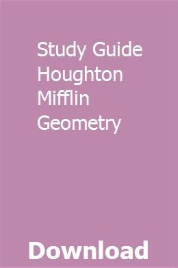 Download Study Guide For Geometry Houghton Mifflin 