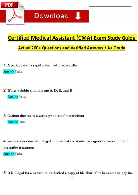 Read Study Guide For Medical Assistant Certification 