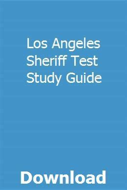 Download Study Guide For Sheriff Test 