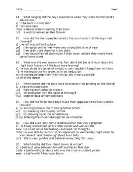 Read Online Study Guide For Tom Sawyer With Answers 