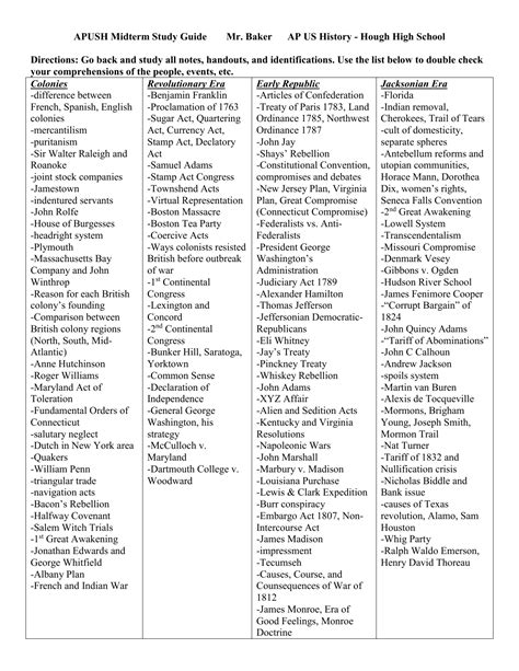 Download Study Guide For Us History 