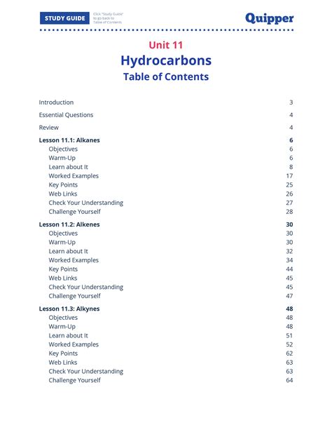 Read Online Study Guide Hydrocarbons 