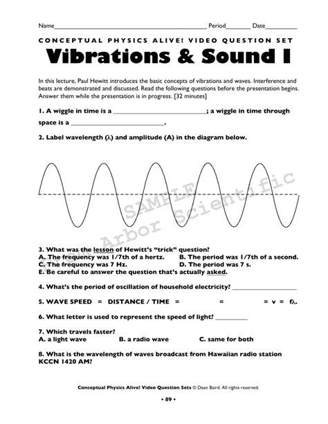 Download Study Guide Physics Answers Vibrations And Waves 