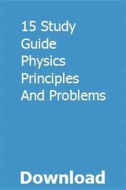 Download Study Guide Physics Principles And Problems Answers 