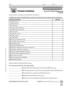 Read Study Guide Primate Evolution Answers 