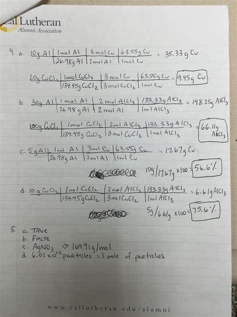 Full Download Study Guide Stoichiometry Answers 