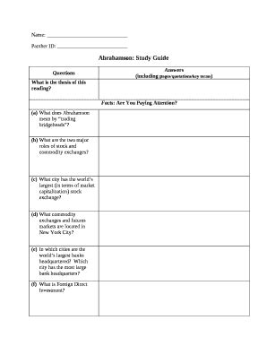 Read Study Guide Template Microsoft Word 