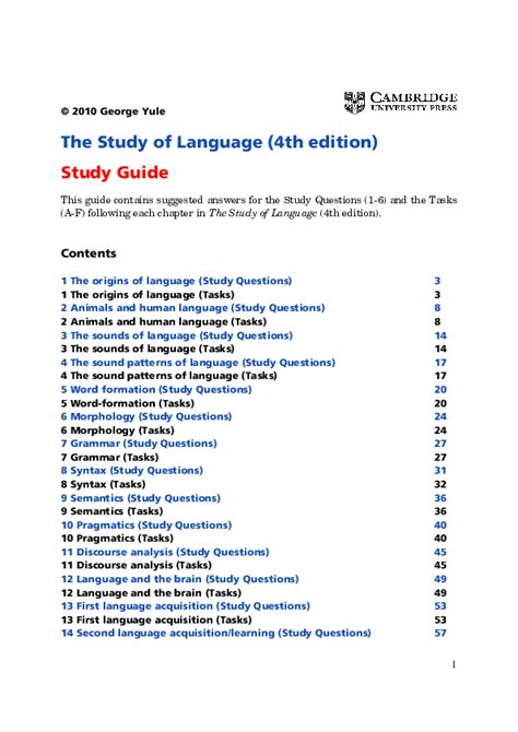 Full Download Study Of Language 4Th Edition Answer Key 