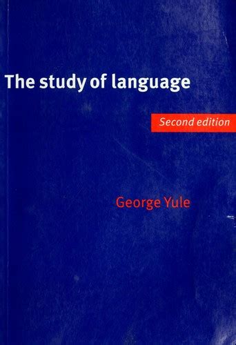 Read Study Of Language Yule Third Edition 