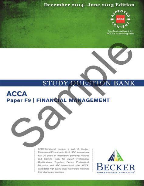 Full Download Study Question Bank Becker Professional Education 