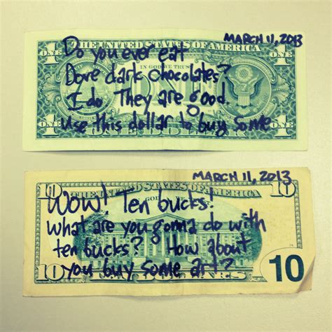 Stuff People Write On Money Writing On Money - Writing On Money
