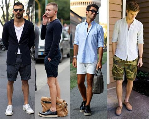 style celana pendek dan sepatu pria